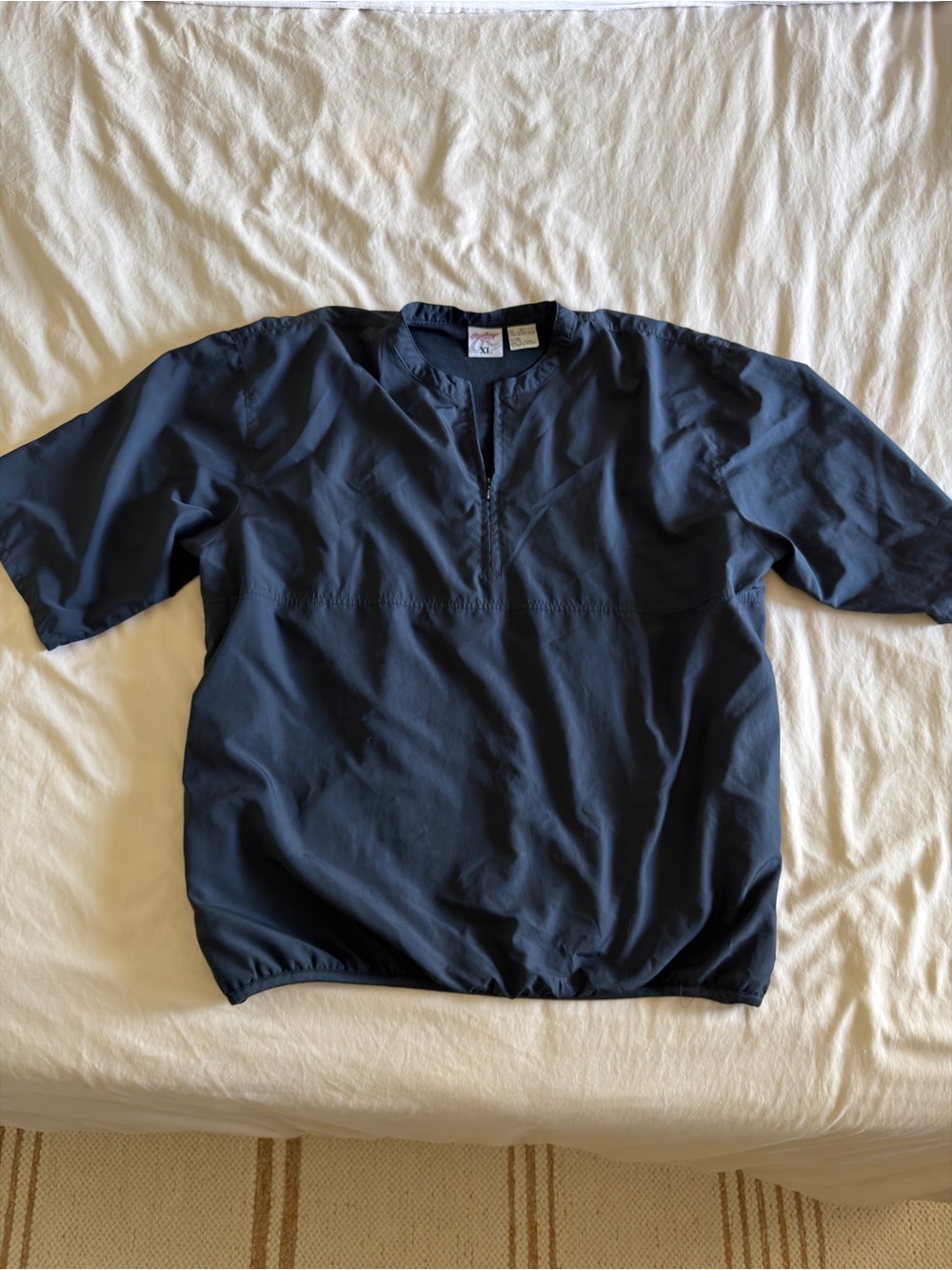 Rawlings Navy Lightweight Pullover Shirt Jacket